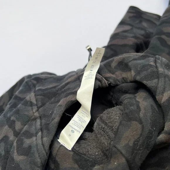 Lululemon Scuba Hoodie Sequoia Deep Coal Camo Pattern 6 Black - Picture 5 of 6